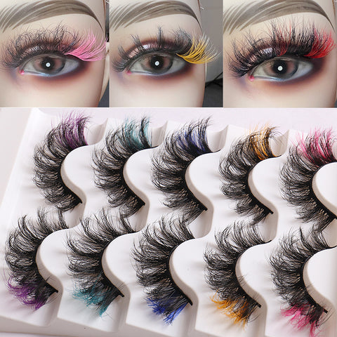 Colored ends Curly Eyelashes