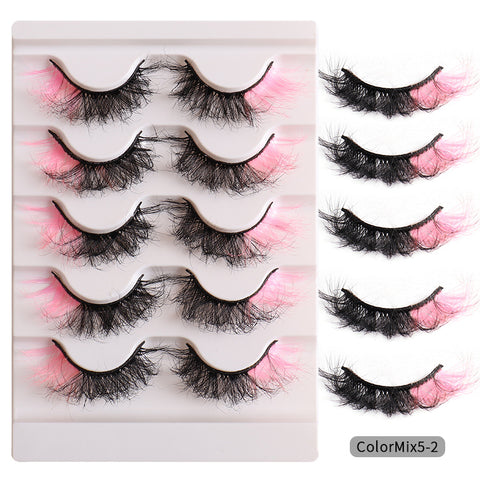 Colored ends Curly Eyelashes