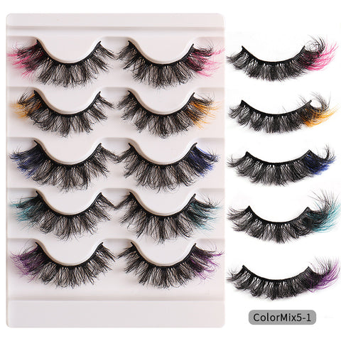 Colored ends Curly Eyelashes