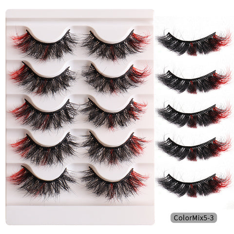 Colored ends Curly Eyelashes