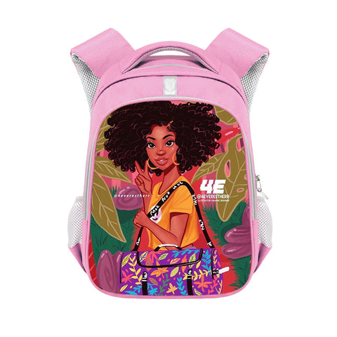 African girl backpack