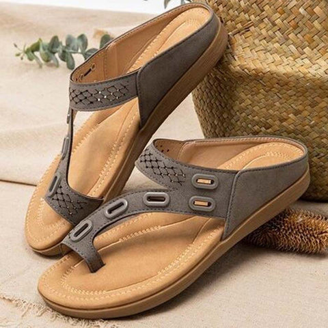 Summer Women's Sandals Retro Flip Flops Slippers Beach Shoes Slides