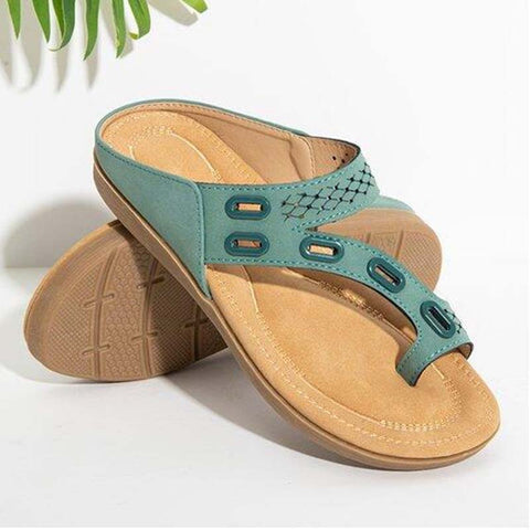 Summer Women's Sandals Retro Flip Flops Slippers Beach Shoes Slides