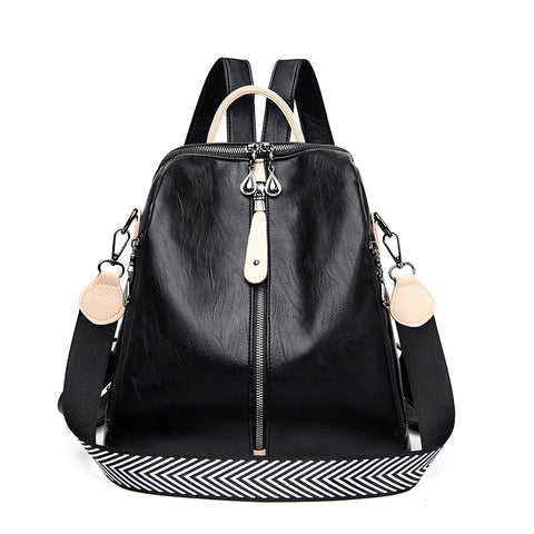 New Women Backpacks Soft Leather Backpack Fashion