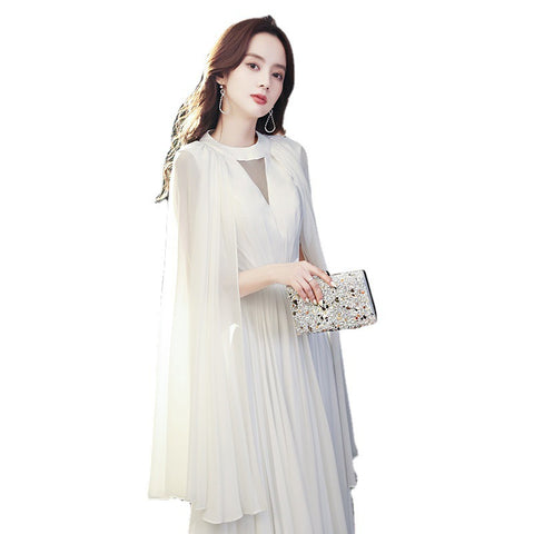 New Style Banquet Temperament French Light Luxury Small Crowd Design Sense White Skirt