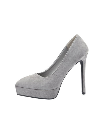 Sexy Pointed High Heels Suede Nightclub Waterproof Platform