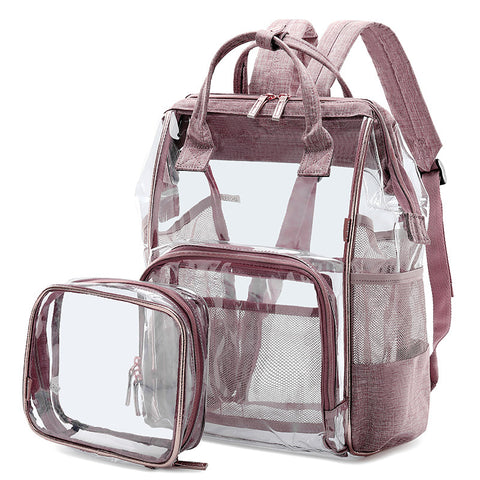 Transparent jelly backpack