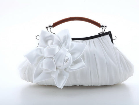 Direct Selling Fashion Sweet Satin Flower Banquet Bag Clutch Handbag Handbag Lady Bag