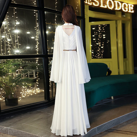 New Style Banquet Temperament French Light Luxury Small Crowd Design Sense White Skirt