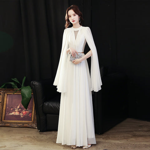 New Style Banquet Temperament French Light Luxury Small Crowd Design Sense White Skirt