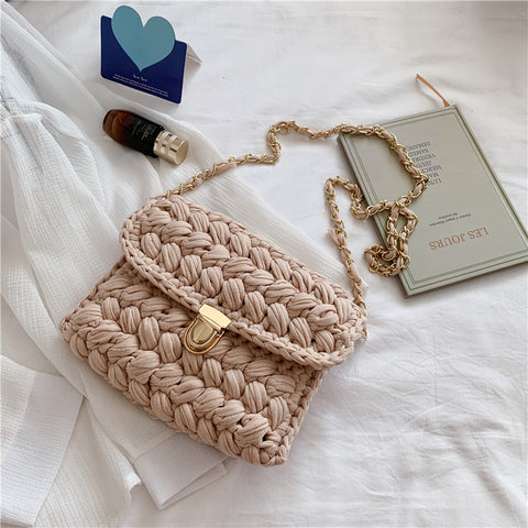 Women's Fashionable Hand Woven Handbag