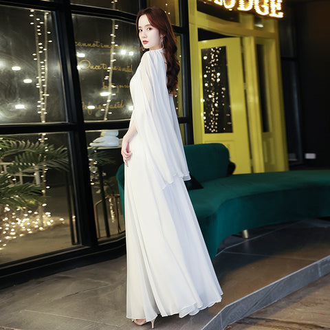 New Style Banquet Temperament French Light Luxury Small Crowd Design Sense White Skirt